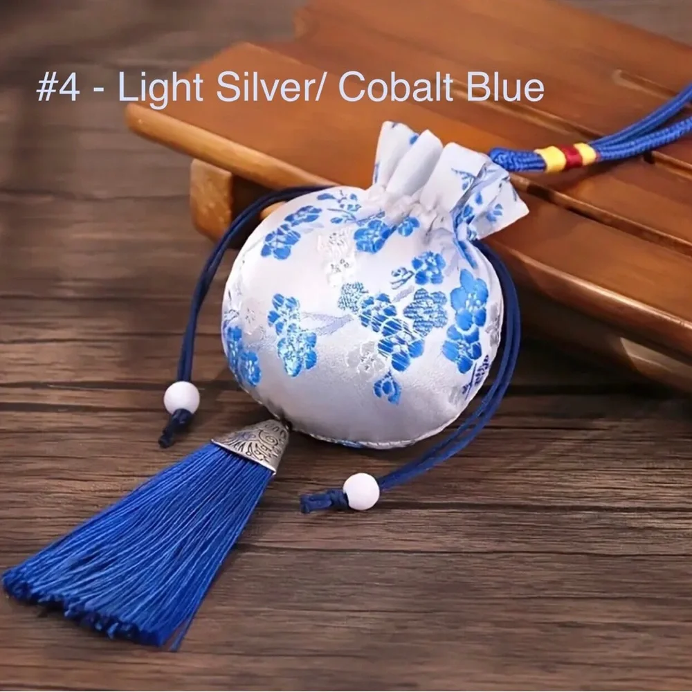 One Small Draw String Purse - Gift Bag - Sachet Bag with Tassel (u choose color)